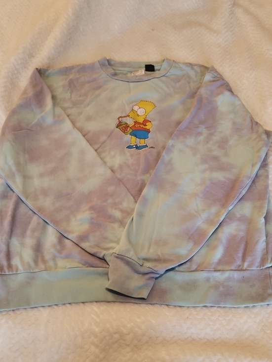 Simpsons Other - The Simpson's Bart Tie Dye Long Sleeve Sweat Shirt Men's Size L
